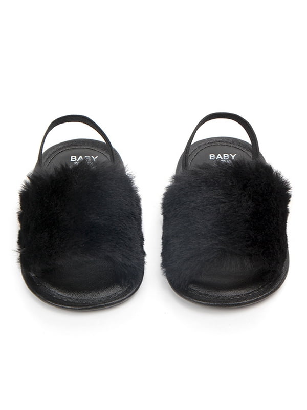 baby girl fluffy sandals