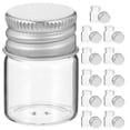 thumbnail image 1 of 24 frascos pequeños de vidrio transparente, mini frascos para especias, pudín, yogur, botellas vacías para conservas con tapas de aluminio para miel, mermelada, accesorios de joyería, 1 of 7