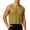 Yellow, variant on VSSSJ Men's Crochet Tank Tops Hollow Out Loose Knit Summer Sleeveless Tops Crew Neck Casual Vacation Beach See Through T Shirts Black Free Size