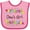 Pink and Red, variant on Inktastic Omas Girl- bright flowers Girls Baby Bib
