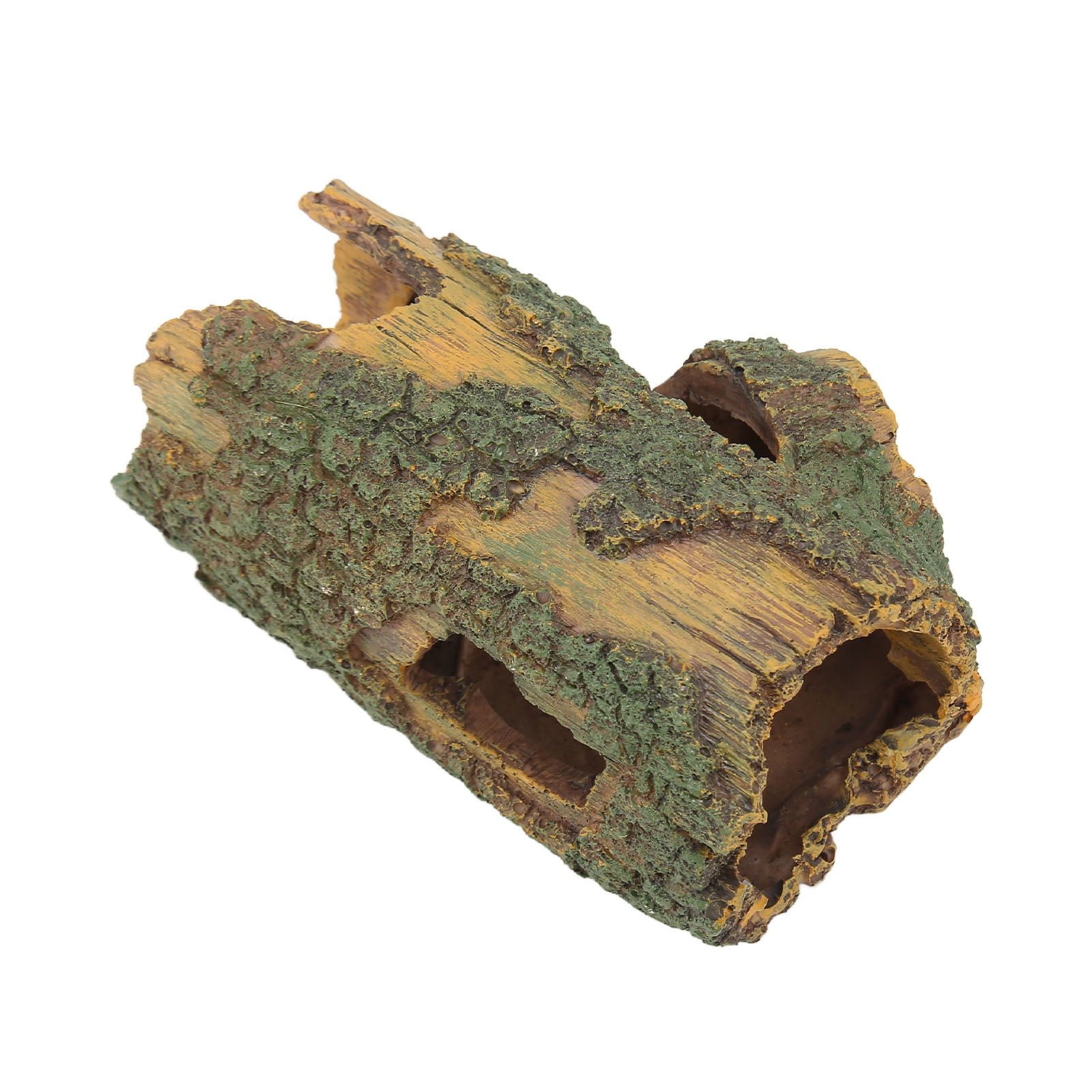 NFTIGB Large Resin Wood Trunk Aquarium Ornament - Artificial Tree Hole Fish Tank Decoration for Aquascaping, Submersible Hideout Cave Decor (8.66 inches / 22 cm)