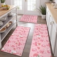 thumbnail image 2 of Red Strawberry Plants Fruit Cat Kitchen Rugs Sets Of 3,Kitchen Runner Rugs Non Skid Washable,Decorative Kitchen Floor Mats for Kitchen,Sink,Laundry,17"x30"+ 17"x47" + 17"x59", 2 of 6