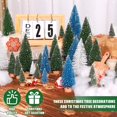 thumbnail image 2 of Árbol de Navidad Hatisan Mini artificial con base de madera, 30 unidades, 2 of 6