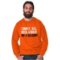 thumbnail image 5 of Funny Hunting 4 Seasons Deer Elk Fowl Sweatshirt for Men or Women Brisco Brands M, 5 of 6