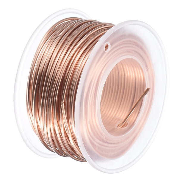 Cable de cobre suave Uxcell (16 Gauge, 65.6 FT), 99.9% cobre puro sin recubrimiento para manualidades
