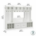 thumbnail image 4 of kathy ireland® Home by Bush Furniture Ensemble de Rangement d'Entrée Complet Woodland, 4 of 7