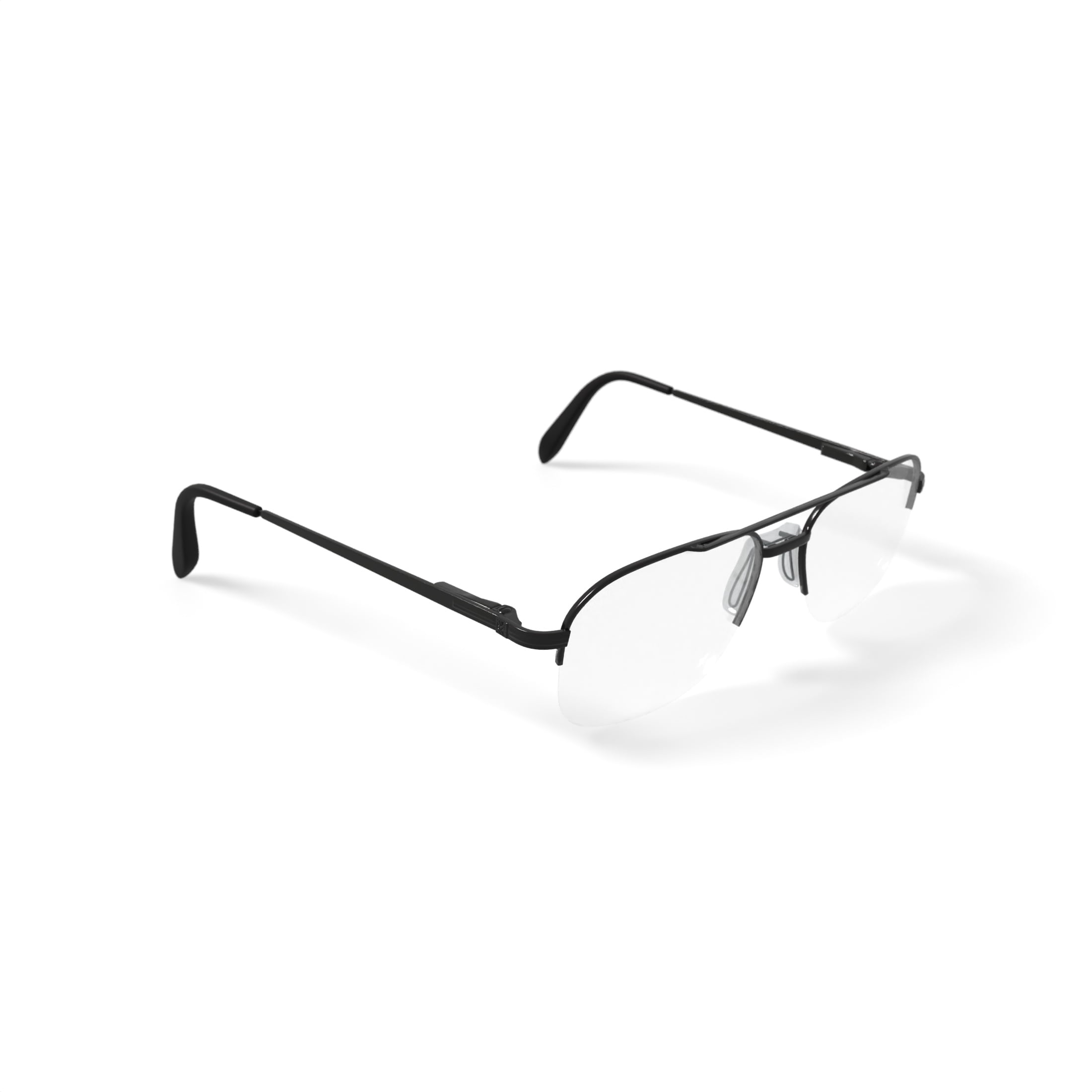 Stetson Men's ST239 Square Prescription Eyeglasses with Case, Gunmetal