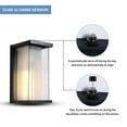 thumbnail image 3 of Montpelier Wall Sconce Dusk to Dawn Photocell, Outdoor Wall Lantern with Clear Glass Shade, 3 of 8