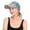 Dyed Blue, variant on Women's Summer Chemo Headwear Brim Visor Hat Beanie Hat