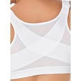 thumbnail image 4 of Women's Gathering Steeless Ring Shockproof Breathable Sports Bra Underwear 5XL Size, 4 of 5
