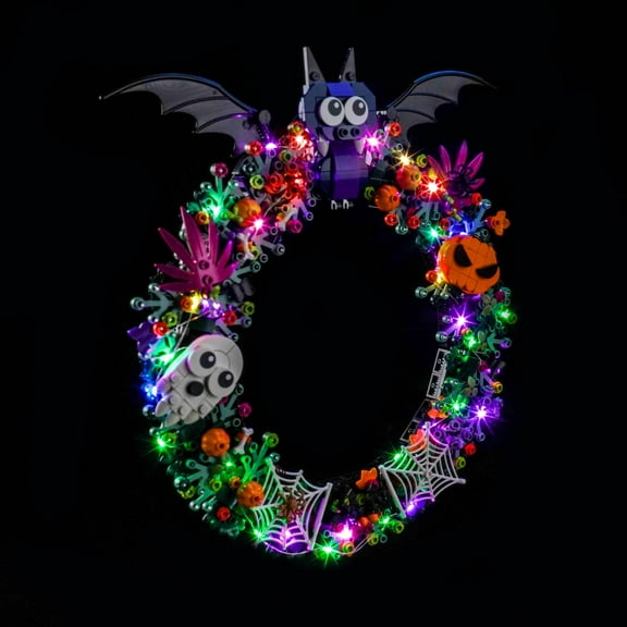 QC Ltbrcik Lighting Set for Lego Halloween Wreath 40825 Building Blocks Toys For Children,Boys,Girls,Without Building Blocks Set ﻿,Only Led Light Kit ﻿