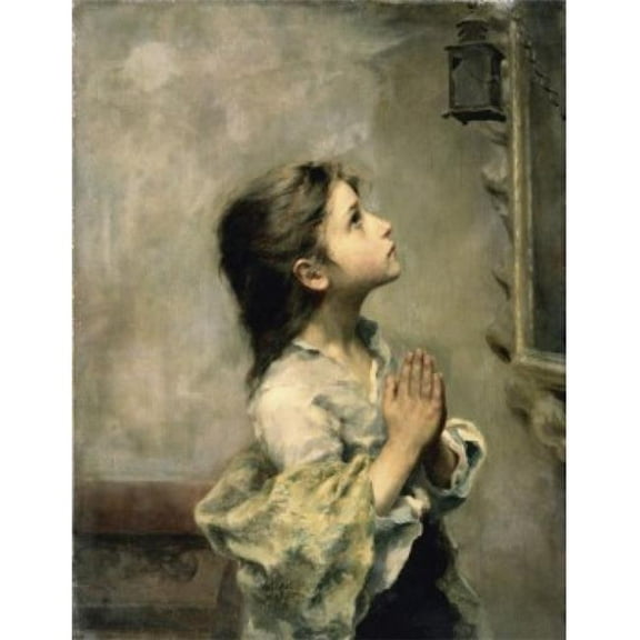 Posterazzi SAL261511 Girl Roberto Ferruzzi 1853-1934 Italian Oil on Canvas Pushkin Museum of Fine Arts Moscow Poster Print - 18 x 24 in.