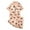 Rose Gold, variant on Cethrio Girls Summer Pajama Sets, Lapel Collar 2-piece Summer Short Sleeve Girls' Sleepwear Pink Size 10-12 T