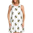 thumbnail image 1 of Balery Bee Vestidos de verano para mujer con estampado: vestido holgado sin mangas, vestido playero informal y cómodo para días calurosos., 1 of 7