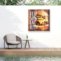 Jennifer Paxton Parker 'Chillin and Grillin I' Outdoor All-Weather Wall Decor