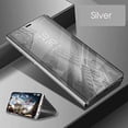 thumbnail image 4 of Case Compatible With Samsung Galaxy Note 10 Pro Note 10 Plus Mirror Mobile Phone Cover Leather Cover Flip Case Transparent Pc Bumper Stand Function And Magnetic Closure Leather Cover Protective Cover, 4 of 4