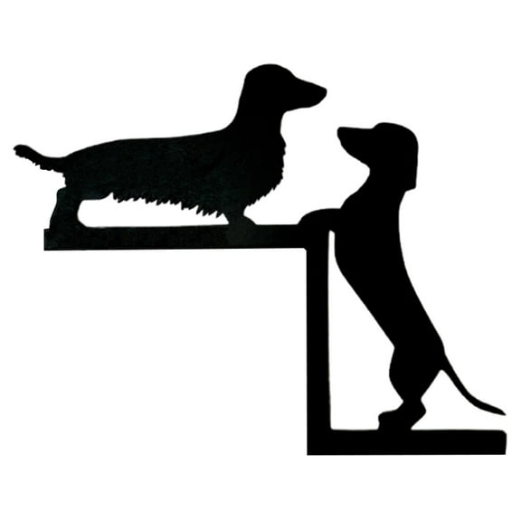 1X Dachshund Door Corner Decoration - Sausage Dog Porch and Front Door Welcome Sign Door Top Decoration Script Decoration Sign Door Home and Walls