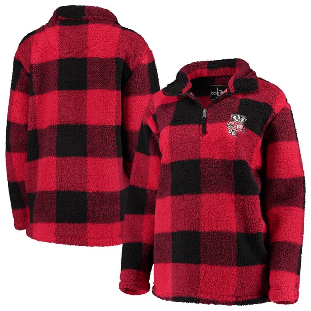 wisconsin badgers sherpa pullover