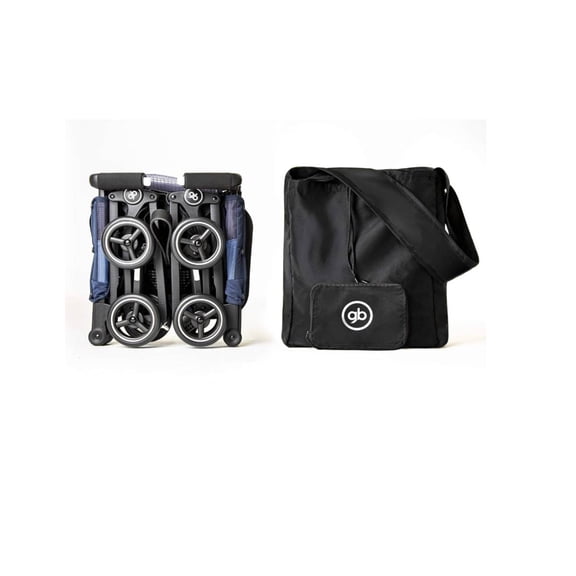 Bolso Organizador Para Carriola De Bebe Gb Pockit 2 En 1 Color Negro