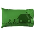 thumbnail image 3 of Minecraft Taie d'Oreiller Standard, 100% Polyester, Vert, 3 of 3