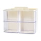 thumbnail image 2 of Caja de almacenamiento de papelería | Organizador de escritorio con múltiples cajones y 4 compartimentos giratorios | Portalápices de gran capacidad y almacenamiento para artículos diversos |, 2 of 7