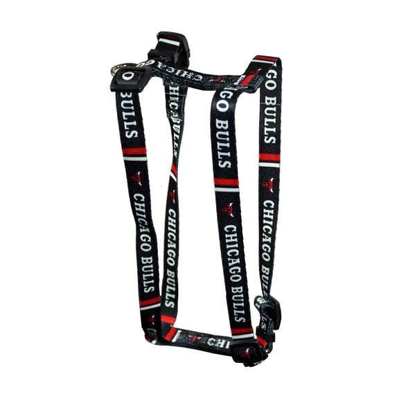 Chicago Basketball Bulls Extra Small XS 5/8 Inch Wide Adjustable Dog Harness 8" - 14"