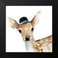 thumbnail image 2 of Robinson, Carol 15x15 Black Modern Framed Museum Art Print Titled - Cute Critter Deer, 2 of 5