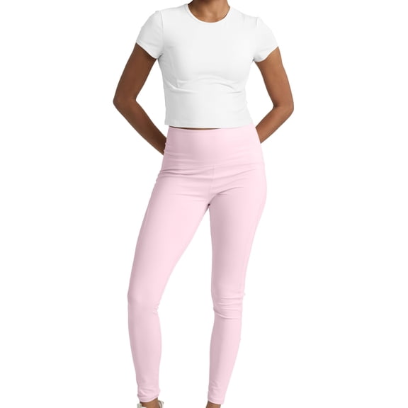 Two Piece Workout Set for Women High Waist Leggings and Short Sleeve Athletic Tops Matching Pilates Gym Sets Yoga Outfits
