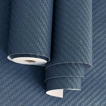 Fabric Wallpaper Textured Contact Paper (24in X 393in) Navy Blue Grasscloth Wallpaper Peel and Stick Faux Linen Wall Paper Self-Adhesive Vinyl Looks Like Woven Straw