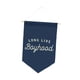 thumbnail image 3 of Bandera colgante de pared "Long Live Boyhood", fácil de colgar, decoración de pared triangular Azul, 3 of 9