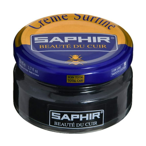 Saphir Beaute du Cuir Creme Surfine Shoe Polish 50ml Jar-31 Anthracite Grey