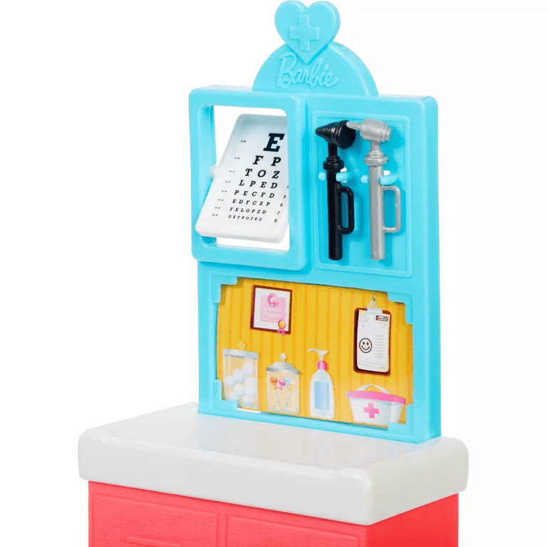 Barbie Pediatrician Doll Doctor Playset Accessories Pink