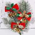 thumbnail image 4 of Nuevo lazo navideño con campana para árbol de Navidad, guirnalda colgante, mini lazo, adorno, manualidades, regalo, suministros de decoración de Año Nuevo, 4 of 5