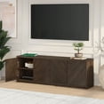 thumbnail image 4 of Renad Rectangular TV Stand for TV's up to 78" in Alder Brown, 4 of 9