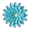 thumbnail image 1 of Decoración de pared de metal AHYS con flores de metal, color azul, 30 cm, 1 of 8