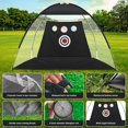 thumbnail image 4 of Wharick Golf Net 9.8x6ft Golf Nets for Backyard Driving Chipping Indoor Golf Training Chipping Aid Net with Turf, Tee, White Balls for Men Father Boys & Golfers, 4 of 8