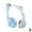 Light Blue, variant on Bluetooth Headphones Over Ear, Cat Ear Luminous Bluetooth Headset, Cute Cat Ear Bluetooth Headphones with Built-in Mic, Foldable Wireless Headset, for Home Office Cellphone