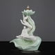 thumbnail image 4 of Quemador de cono de reflujo en cascada con luces nocturnas, decoración, incensario antiguo con puerto USB Celadon Guanyin, 4 of 8