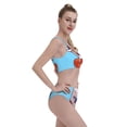 thumbnail image 4 of Vsdgher Womens High Waisted Bikini Sets Two Piece Swimsuit Sushi Salmon Surfing Print Tummy Control Bathing Suit-Small, 4 of 8