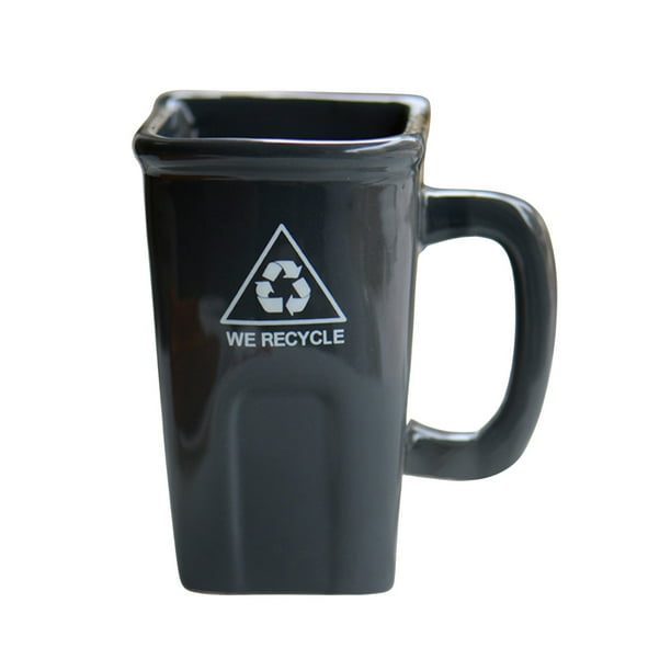 Pisexur Batería de cocina Tazas de basura estilo inodoro, tazas de café de cerámica, tazas originales para mujeres, tazas de té con extraterrestres extraños para niño para la cocina del hogar