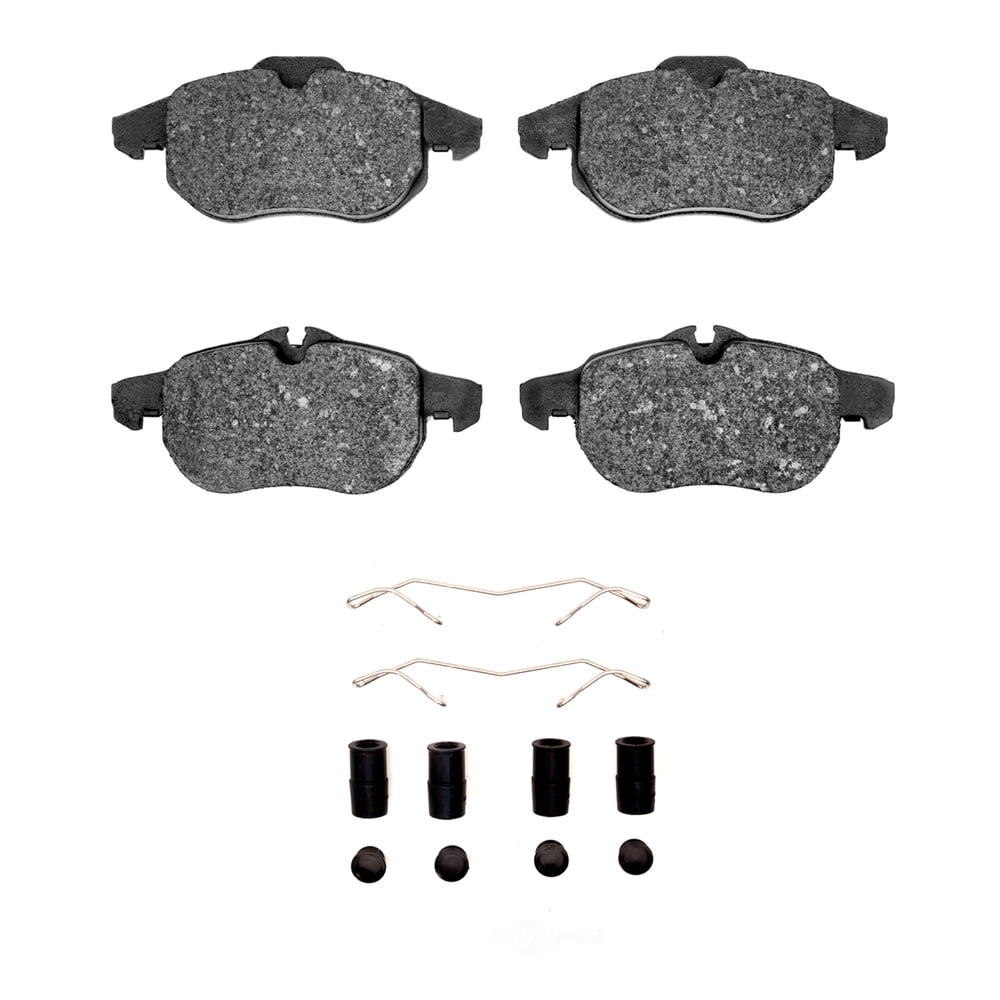 Dynamic Friction Company 1551-0972-01 DFC 5000 Advanced Brake Pads - Low Metallic and Hardware Kit