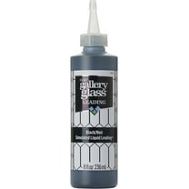 FolkArt Gallery Glass Liquid Lead 8oz-Black