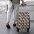 thumbnail image 3 of Multicolor Bigfoot and Checkerboard Pattern Luggage Cover Fashion Suitcase Cover Baggage Covers Fit 25-28 Inch Luggage (Go Travel), 3 of 5