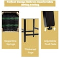 thumbnail image 5 of Spaco 25 Inch Kitchen Chairs with Rubber Wood Legs-Gray, Bar Height Stools, Counter Height Bar Stools for Kitchen, Dining Room, 5 of 12