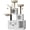 Light White, variant on Multi-Level Cat Tree Tower with Hidden Litter Box Enclosure – Wooden Cat Condo, Sisal Scratching Posts, Soft Perch, Catnip Toy Furniture, Odor Control – for Cats, White, as Show
