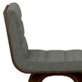 thumbnail image 4 of Simpli Home Roland Mid Century Modern 28 inch Swivel Bar Stool in Grey Linen Look Fabric, 4 of 14