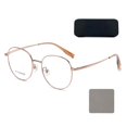 thumbnail image 1 of Gafas retro, gafas de moda redondas con marco de metal transparente, gafas unisex grandes de círculo vintage, 54 mm, 1 of 7