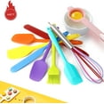 thumbnail image 4 of Multicolor Silicone Spatula Set - 446°F Heat Resistant Non Stick Rubber Spatulas for Cooking,Baking,Mixing,Food Grade Silicone Spatula Sets,Nonstick Cookware Friendly,BPA-Free, Dishwasher Safe, 4 of 8