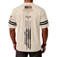 thumbnail image 6 of Youpwaven 250th Anniversary USA Merchandise Men's V-Neck Sport Jersey, Patriotic 250 Year American Anniversary Flag Tee, Casual Athletic Short Sleeve, 6 of 6