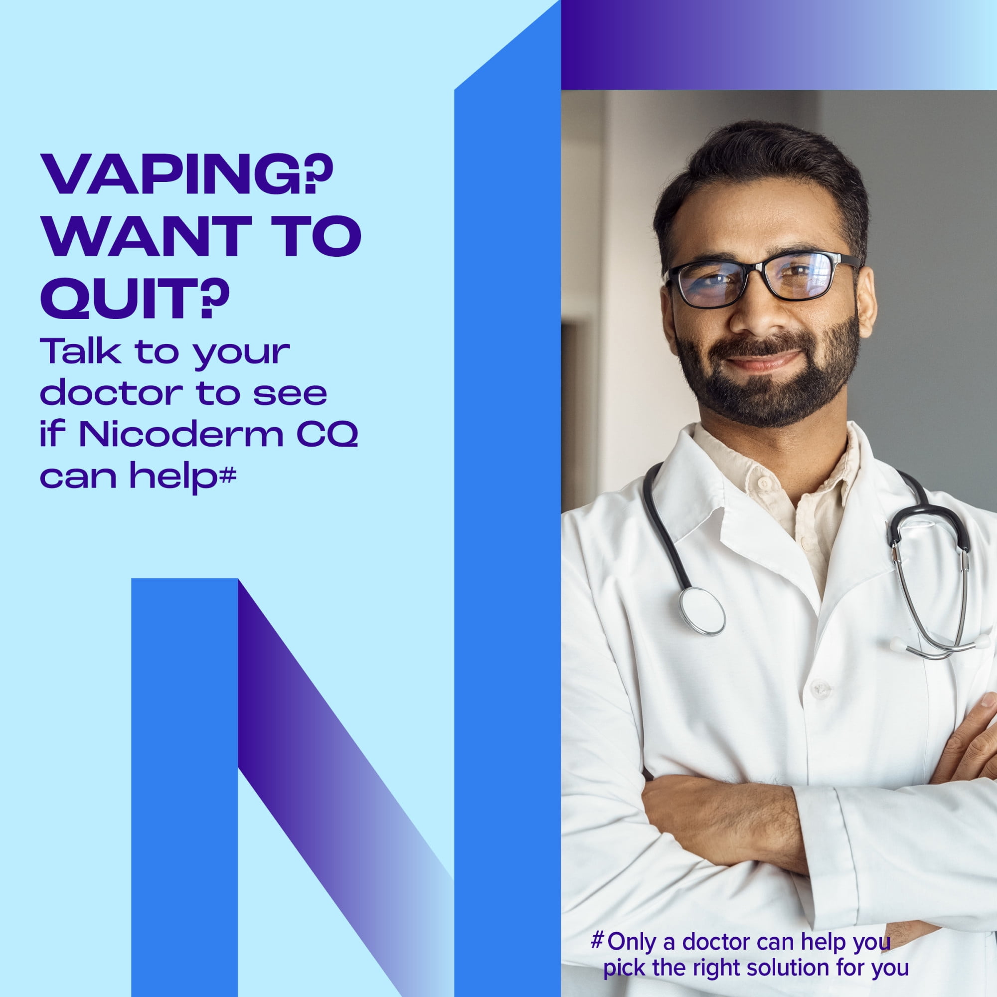 Nicoderm CQ Nicotine Patches to Help Stop Smoking, 7Mg, Step 3 - 14 Count